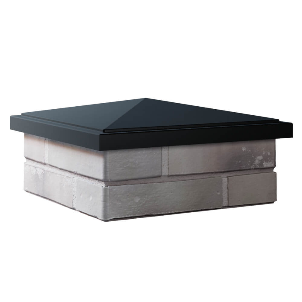 Колпак Zking БонаМоно Черный на столб 1.5х1.5 кирпича (385х385, 400х400мм) в Одинцово фото