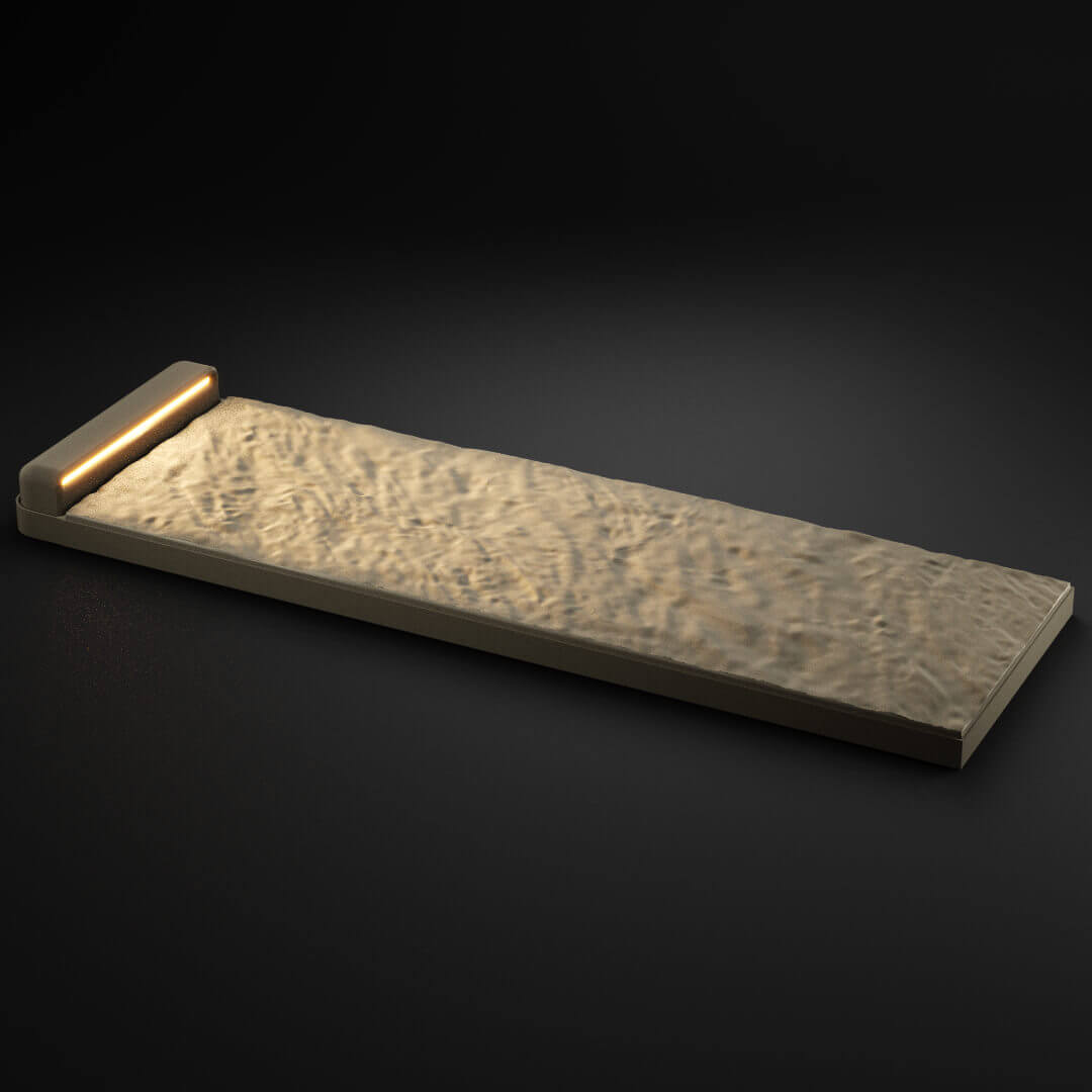 LED Светильник для шаговой плиты STONE Светлая Галька 330х75х98мм в Одинцово фото