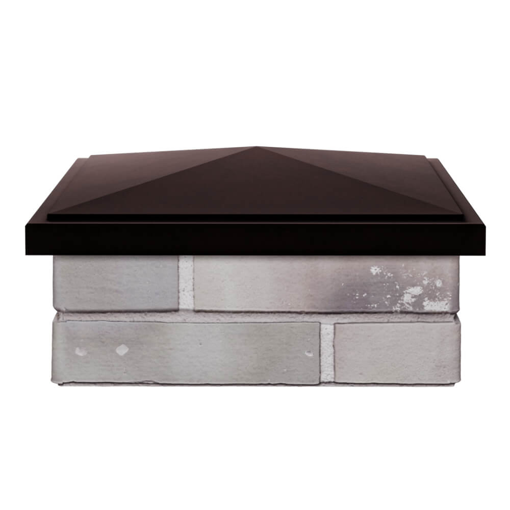 Колпак Zking БонаМоно Коричневый на столб 1.5х1.5 кирпича (385х385, 400х400мм) Одинцово фото