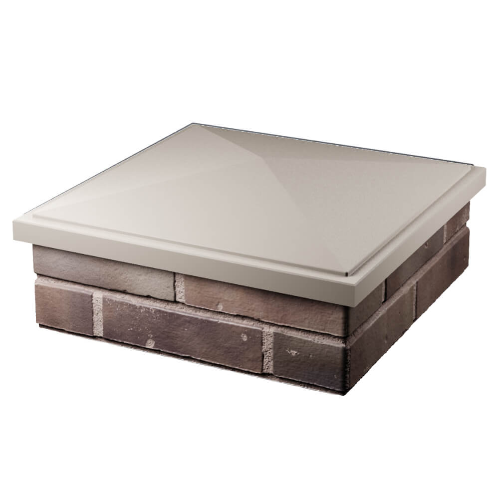 Колпак Zking БонаМоно Бежевый на столб 2х2 кирпича (515х515, 530х530мм) в Одинцово фото