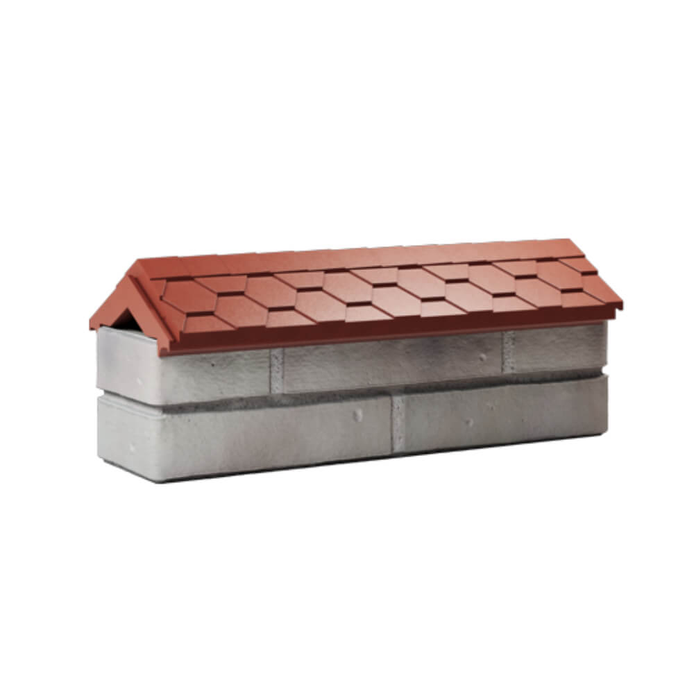 Парапет Zking Эверест Красный с посадкой на 0.5 кирпича (130мм) Одинцово фото