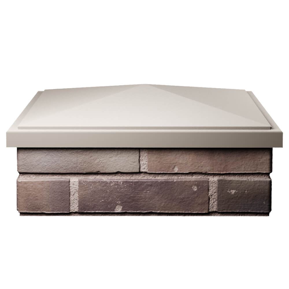 Колпак Zking БонаМоно Бежевый на столб 2х2 кирпича (515х515, 530х530мм) Одинцово фото