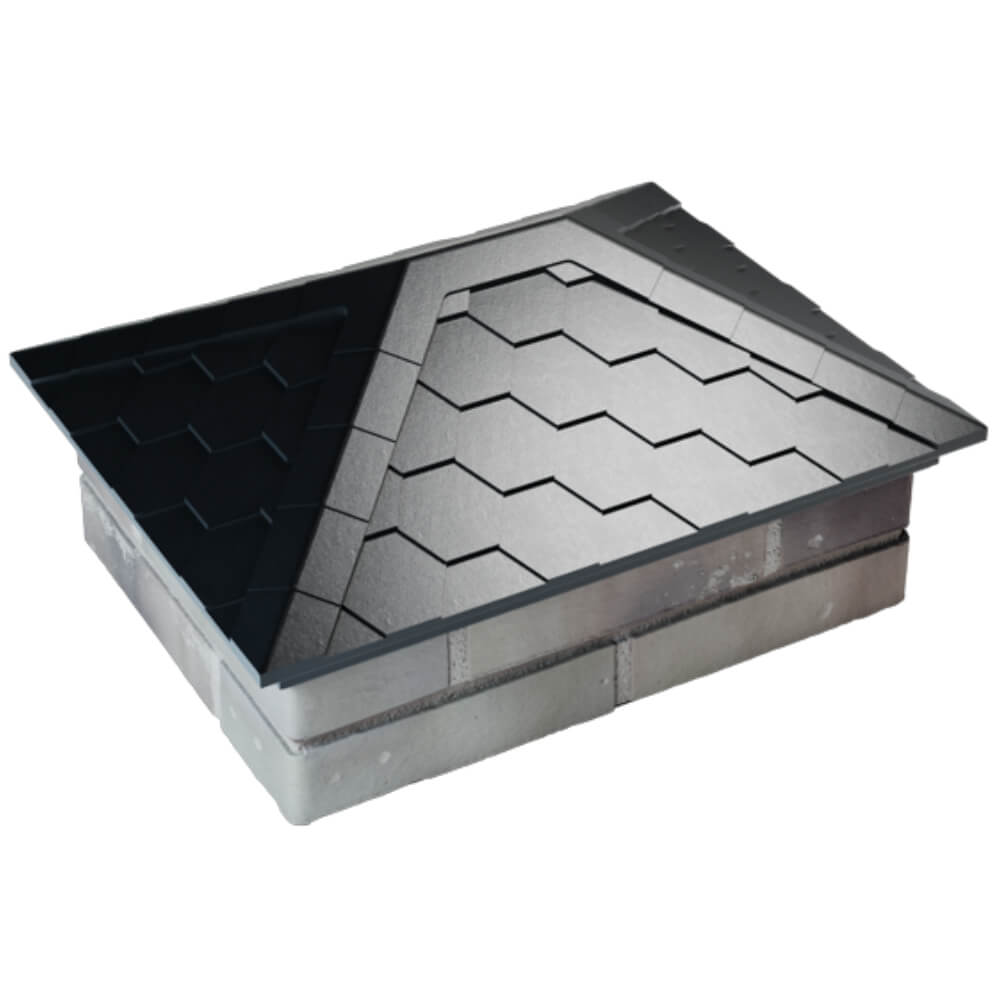 Колпак Zking Эверест Черный на столб 2х1.5 кирпича (520х390мм) Одинцово фото