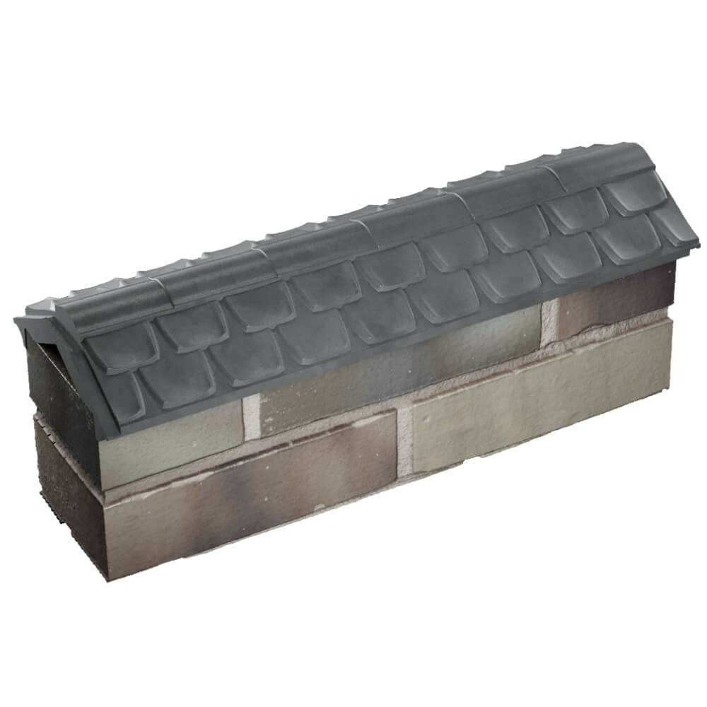 Парапет Zking Эльбрус Серый с посадкой на 0.5 кирпича (130мм) в Одинцово фото