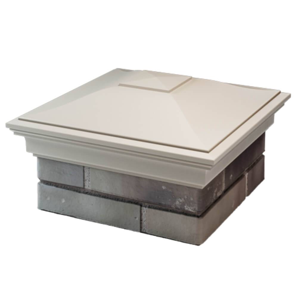 Колпак Zking Монблан Бежевый на столб 1.5х1.5 кирпича (385х385мм) в Одинцово фото