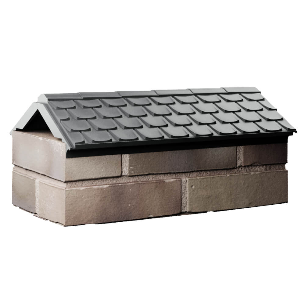 Парапет Zking Эльбрус Серый с посадкой на 1 кирпич (255мм) Одинцово фото