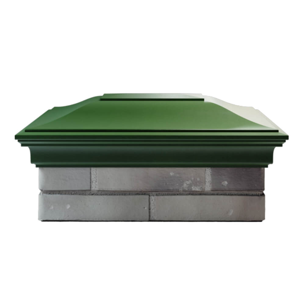 Колпак Zking Монблан Зеленый на столб 2х1.5 кирпича (515х385мм) в Одинцово фото