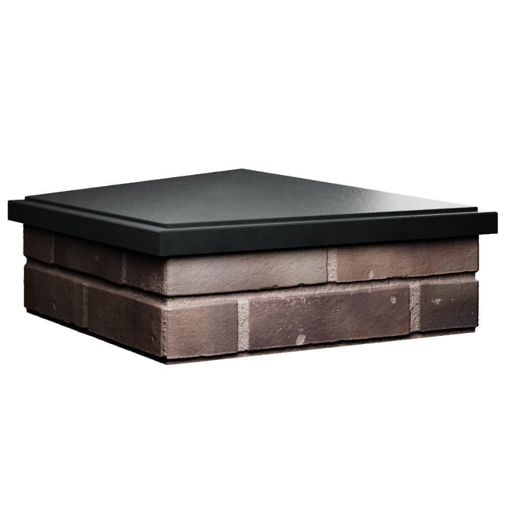 Колпак Zking БонаМоно Черный на столб 2х2 кирпича (515х515, 530х530мм) в Одинцово фото