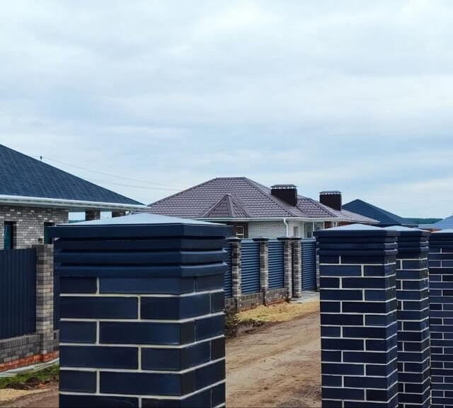 Колпак Zking Бона ХайТек Серый на столб 1.5х1.5 кирпича (385х385мм) в Одинцово фото