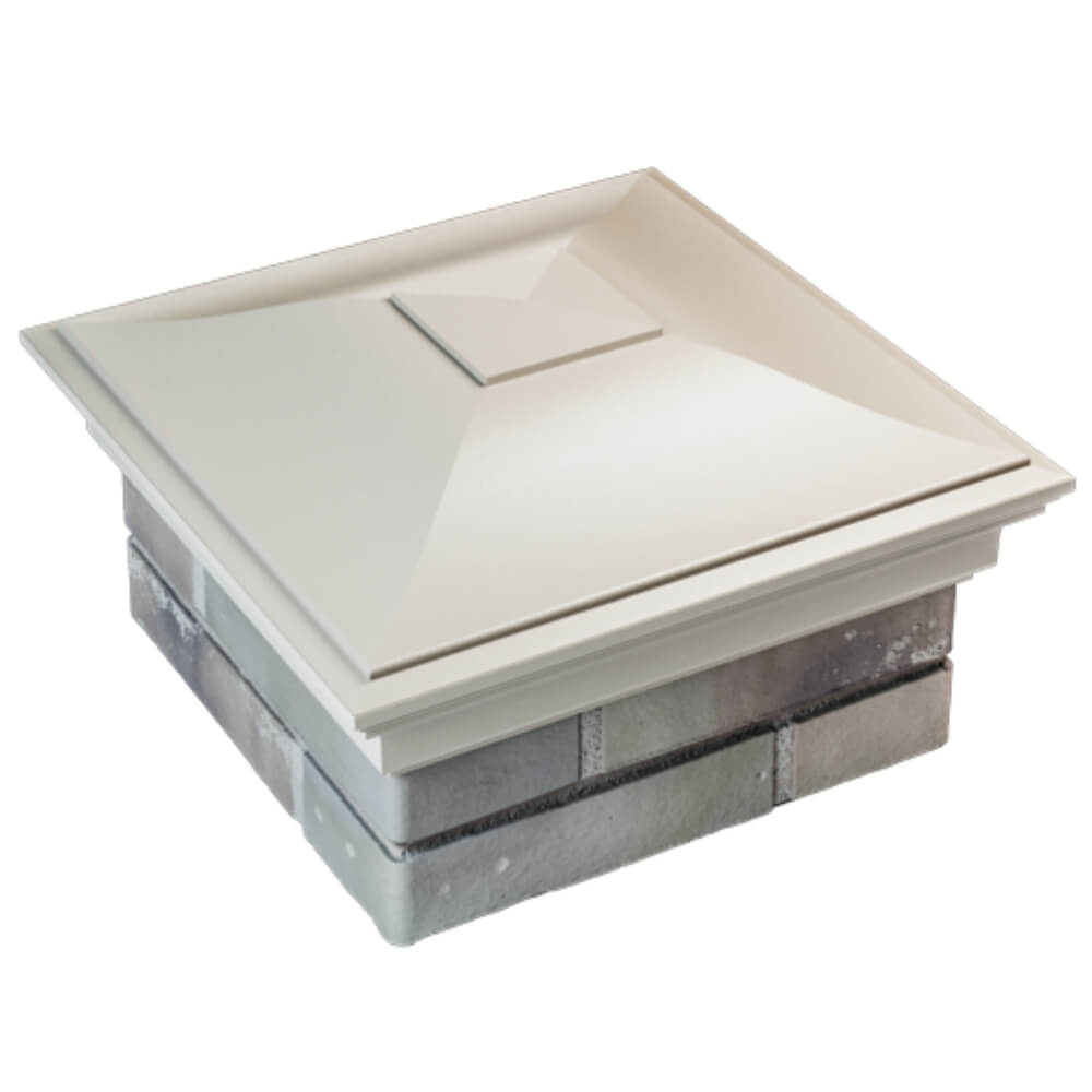 Колпак Zking Монблан Бежевый на столб 1.5х1.5 кирпича (385х385мм) в Одинцово фото