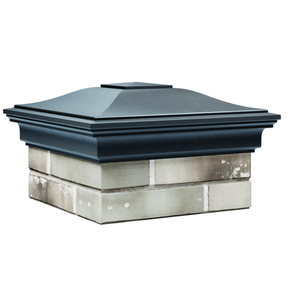 Колпак Zking Монблан Серый на столб 1.5х1.5 кирпича (385х385мм) в Одинцово фото