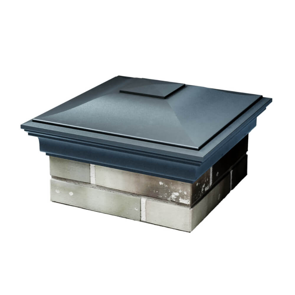 Колпак Zking Монблан Серый на столб 1.5х1.5 еврокирпича 0.7НФ (355х355мм) в Одинцово фото