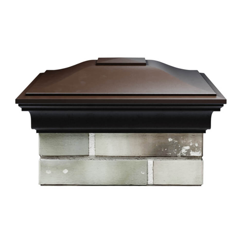 Колпак Zking Монблан Коричневый на столб 1.5х1.5 еврокирпича 0.7НФ (355х355мм) Одинцово фото