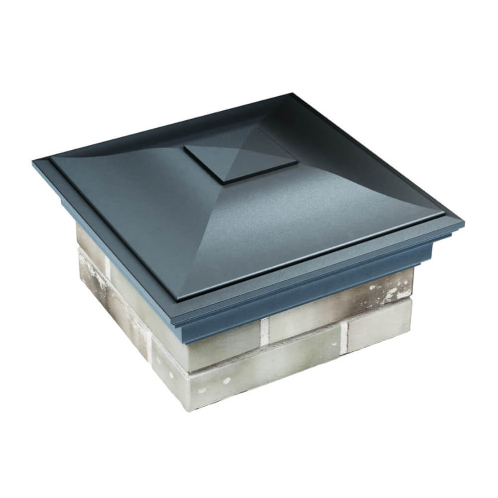 Колпак Zking Монблан Серый на столб 1.5х1.5 еврокирпича 0.7НФ (355х355мм) в Одинцово фото