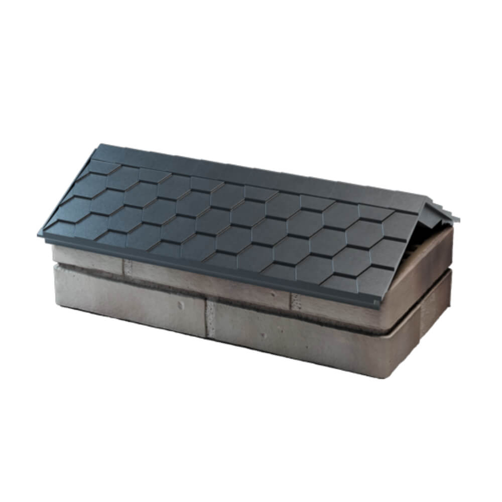 Парапет Zking Эверест Серый с посадкой на 1 кирпич (200/225/255мм) в Одинцово фото