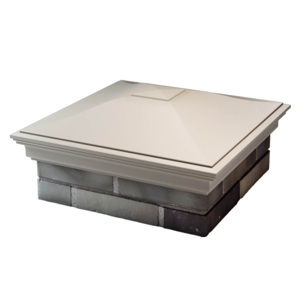 Колпак Zking Монблан Бежевый на столб 2х2 кирпича (515х515мм) в Одинцово фото