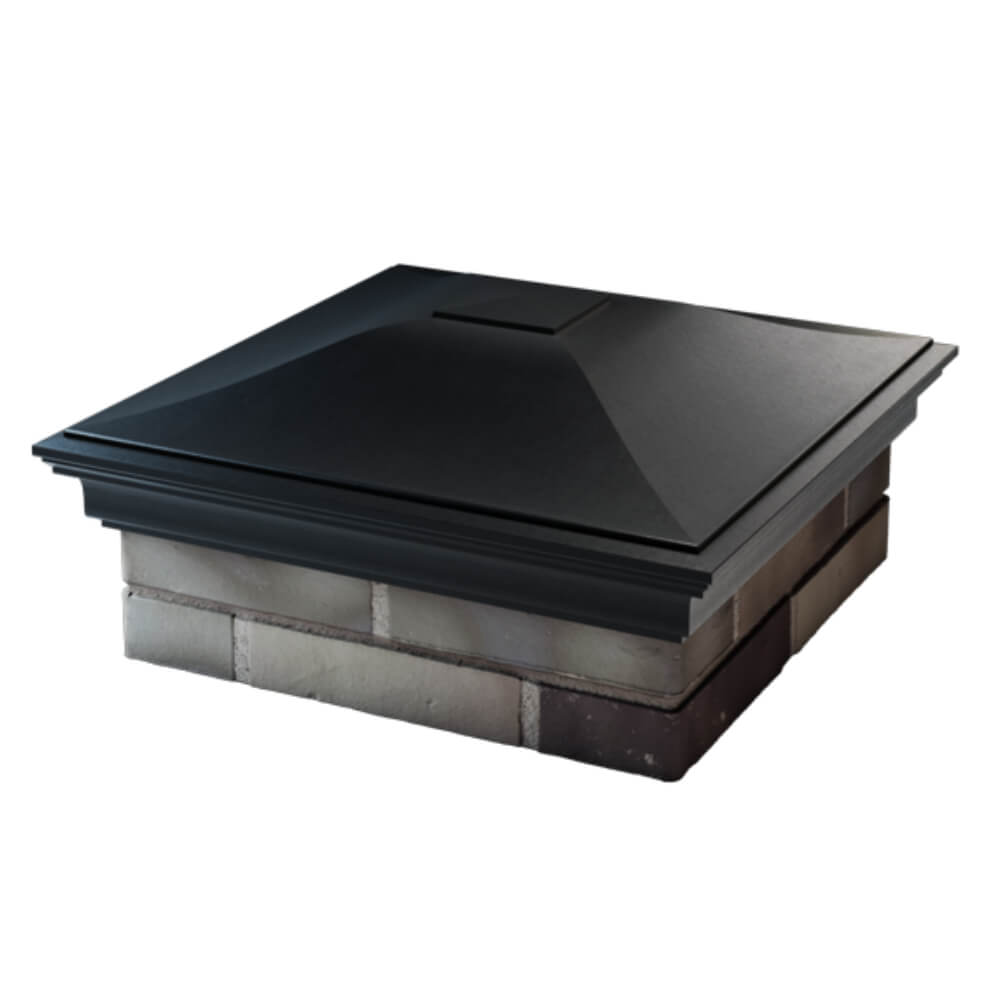 Колпак Zking Монблан Черный на столб 2х2 кирпича (515х515мм) в Одинцово фото