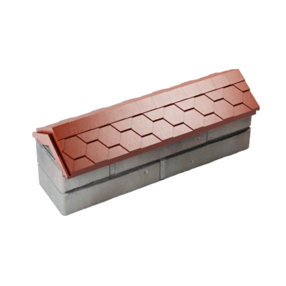 Парапет Zking Эверест Красный с посадкой на 0.5 кирпича (130мм) в Одинцово фото
