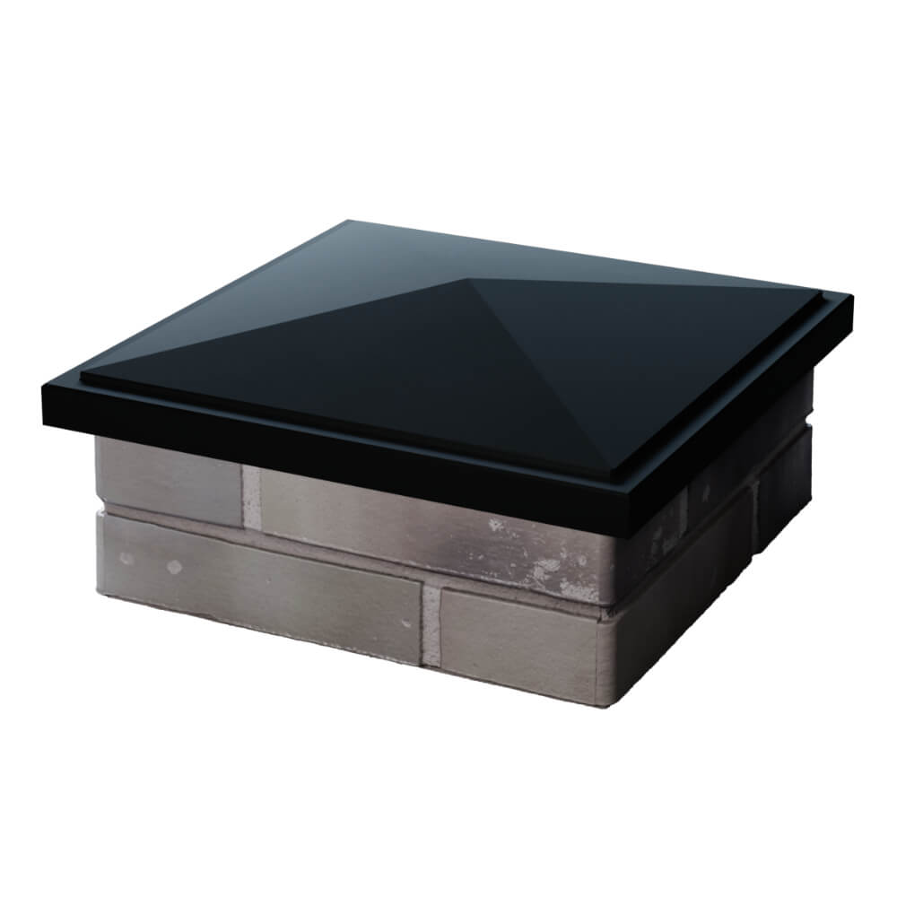 Колпак Zking БонаМоно Черный на столб 1.5х1.5 кирпича (385х385, 400х400мм) в Одинцово фото