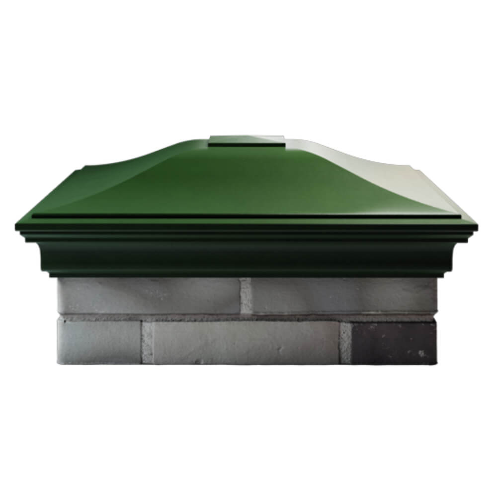 Колпак Zking Монблан Зеленый на столб 2х2 кирпича (515х515мм) в Одинцово фото