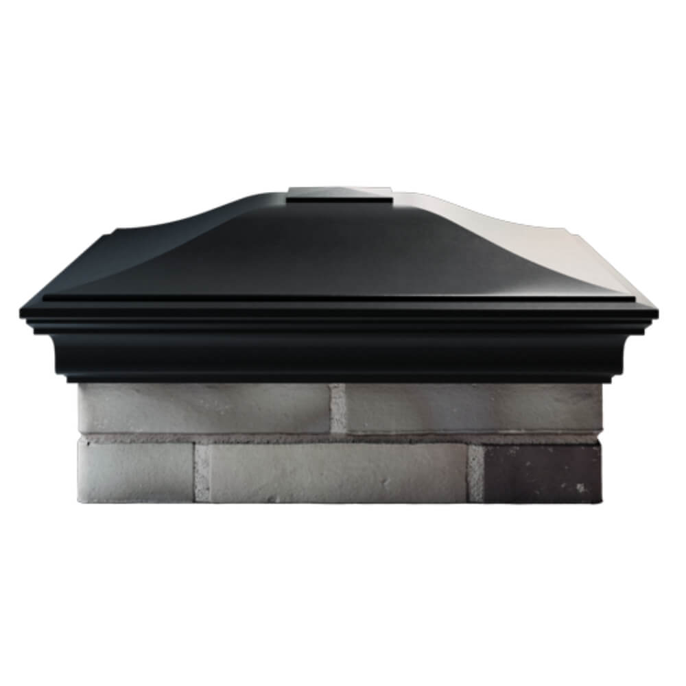 Колпак Zking Монблан Черный на столб 2х2 кирпича (515х515мм) в Одинцово фото