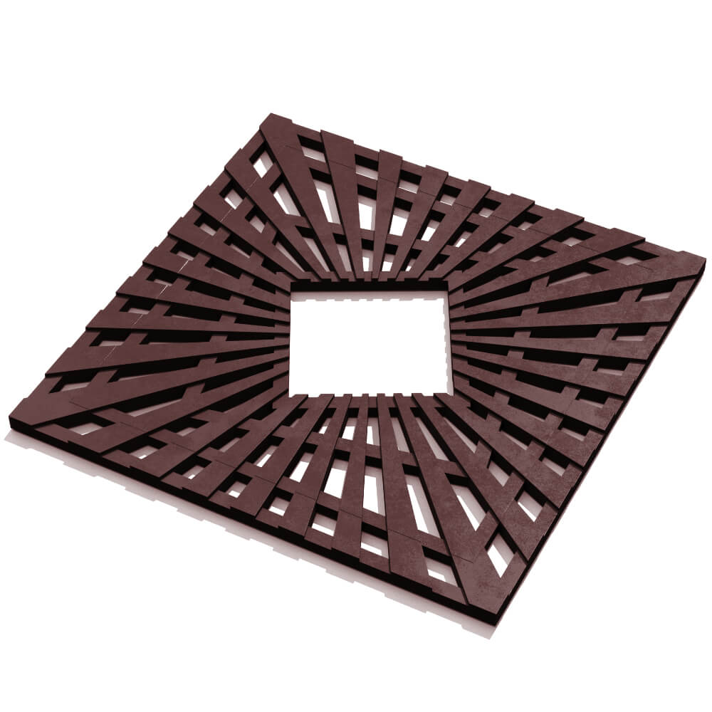 Приствольная решетка для дерева ZKING ATMOSPHERE 1.2х1.2м Коричневая в Одинцово фото