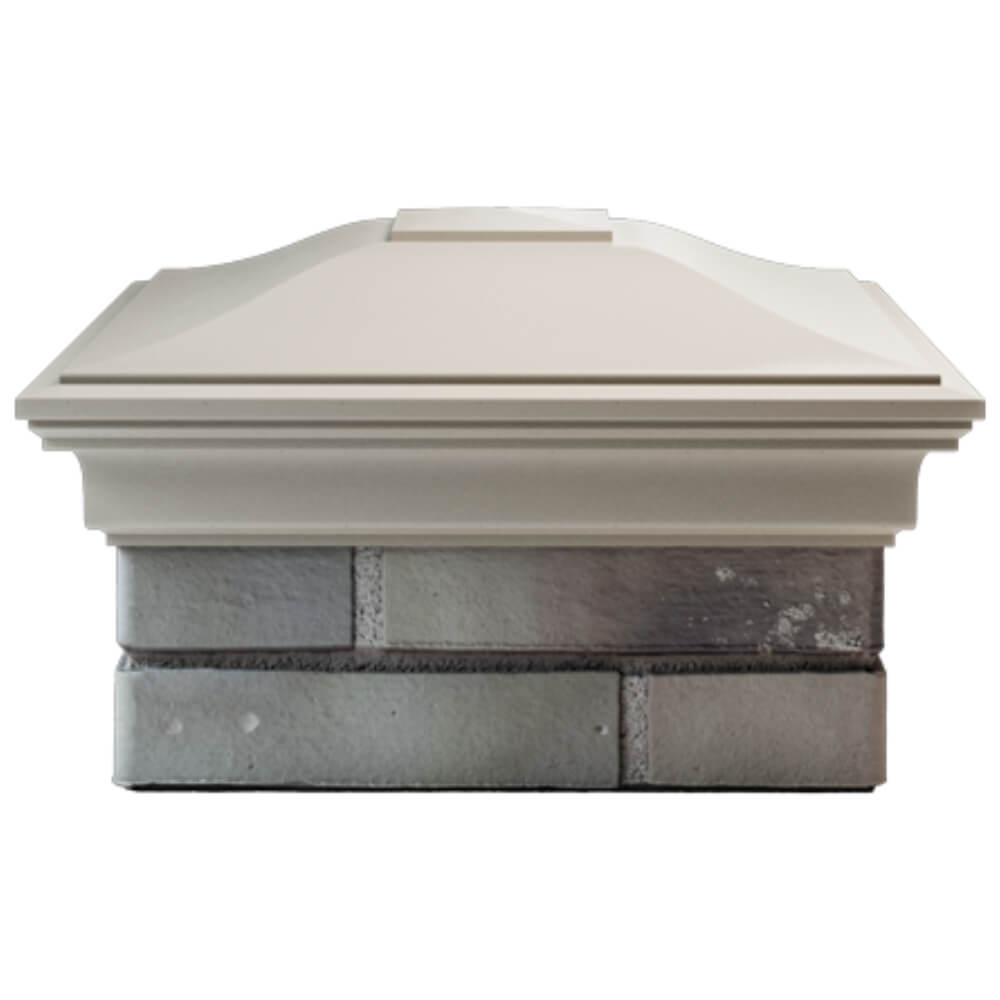 Колпак Zking Монблан Бежевый на столб 1.5х1.5 кирпича (385х385мм) Одинцово фото