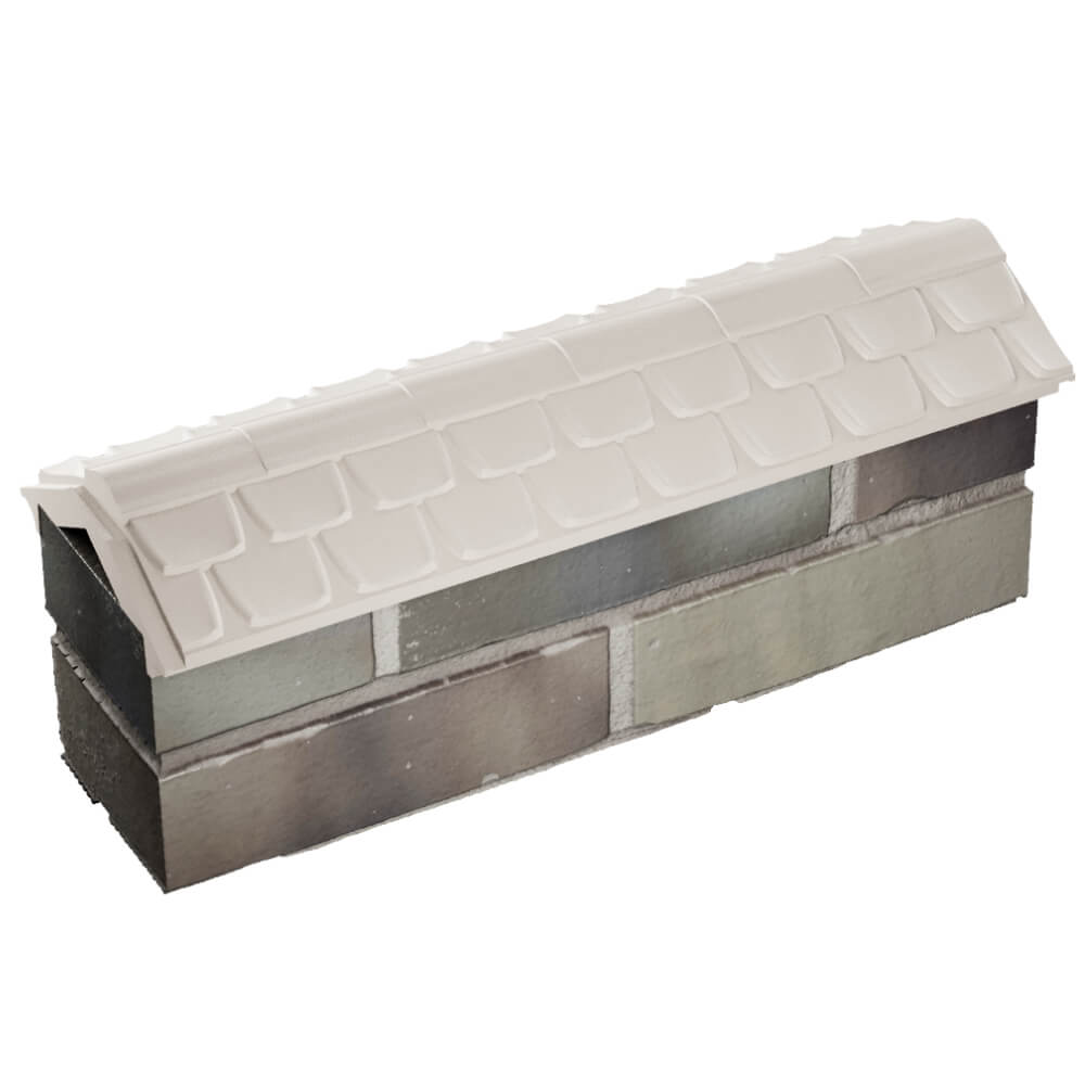 Парапет Zking Эльбрус Бежевый с посадкой на 0.5 кирпича (130мм) в Одинцово фото