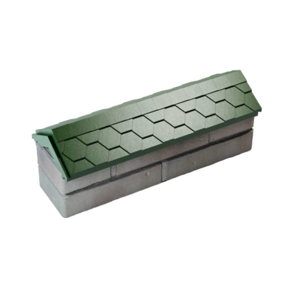 Парапет Zking Эверест Зеленый с посадкой на 0.5 кирпича (130мм) в Одинцово фото