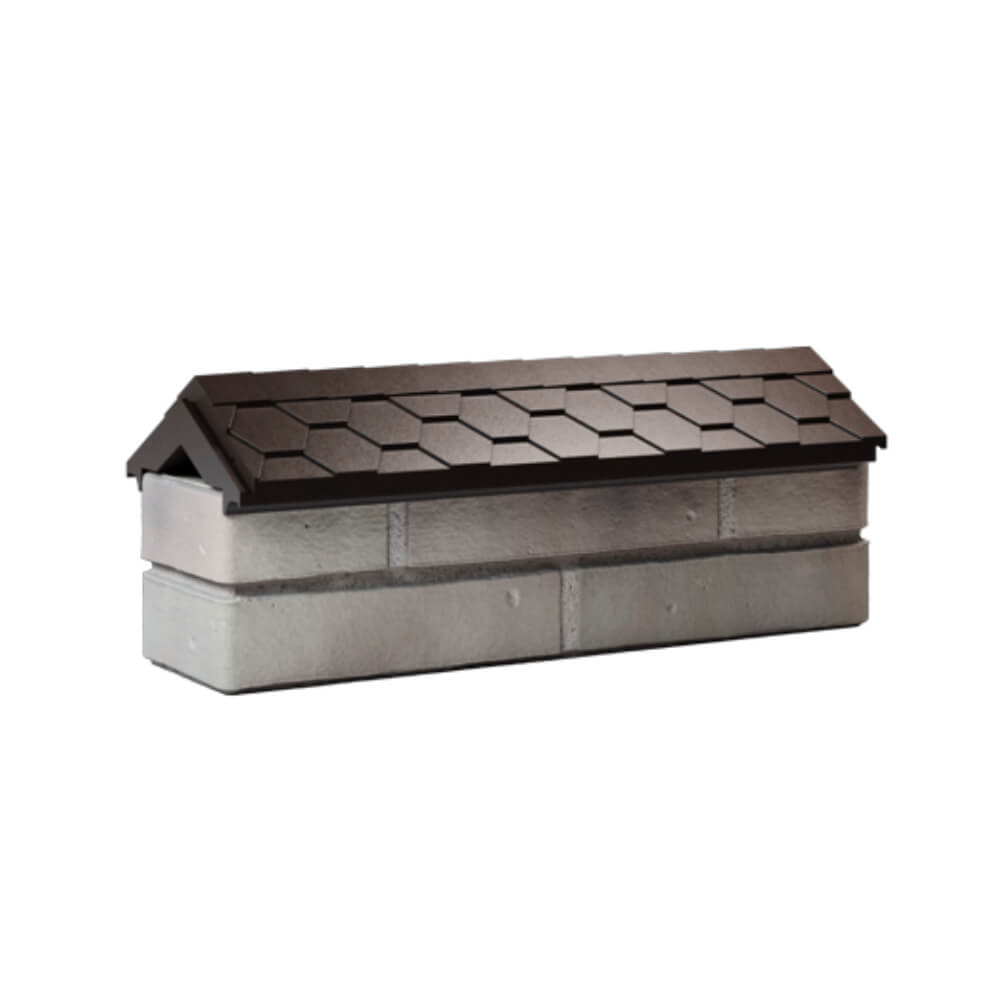 Парапет Zking Эверест Коричневый с посадкой на 0.5 кирпича (130мм) Одинцово фото