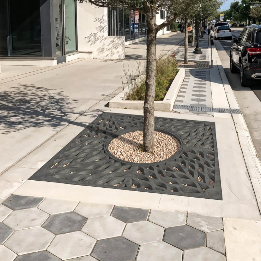 Приствольная решетка для дерева ZKING CRUST 2х2м Черная в Одинцово фото