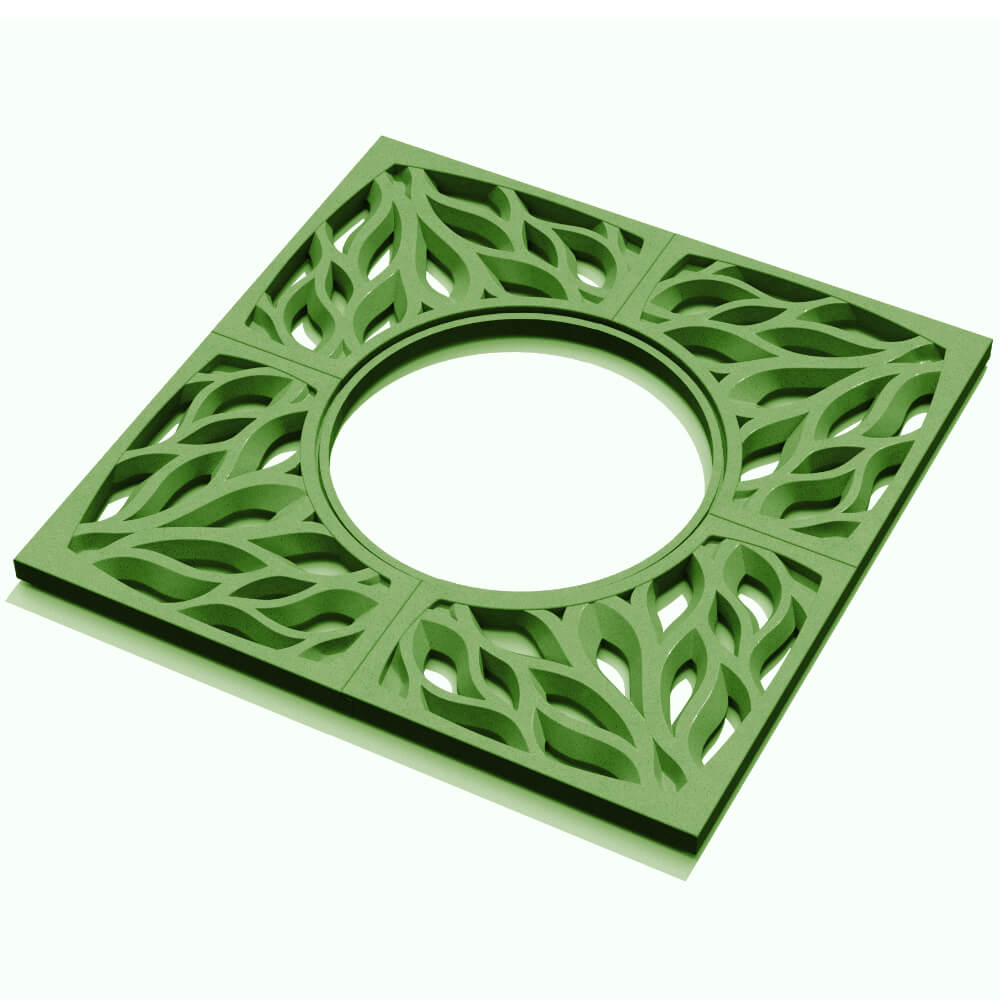 Приствольная решетка для дерева ZKING CRUST 1.2х1.2м Зеленая в Одинцово фото