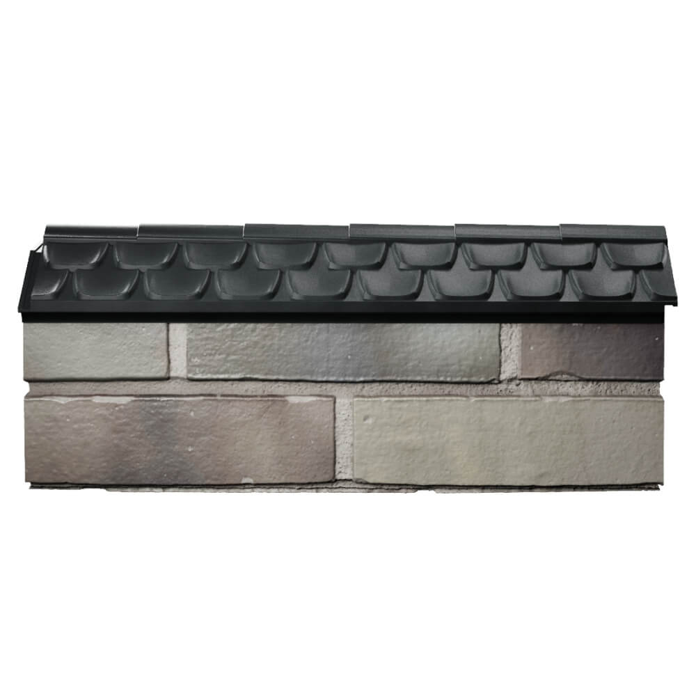Парапет Zking Эльбрус Черный с посадкой на 0.5 кирпича (130мм) в Одинцово фото