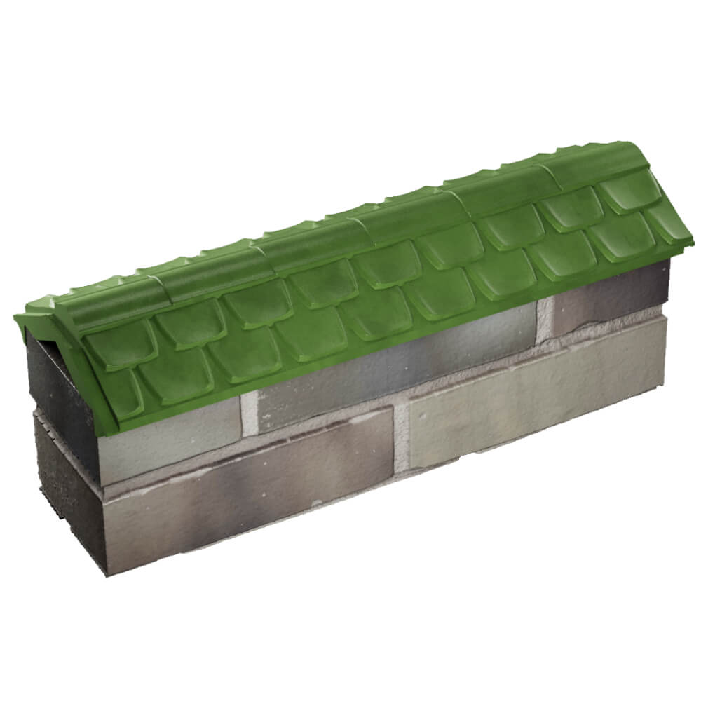 Парапет Zking Эльбрус Зеленый с посадкой на 0.5 кирпича (130мм) в Одинцово фото